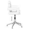 vidaXL Chaises pivotantes &agrave; manger lot de 6 blanc similicuir
