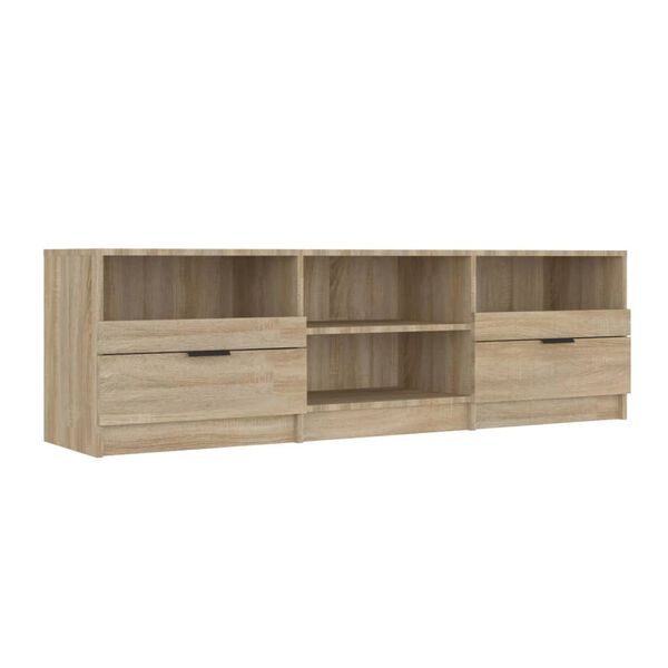 vidaXL Meuble TV Ch&ecirc;ne sonoma 150x33,5x45 cm Bois d'ing&eacute;nierie