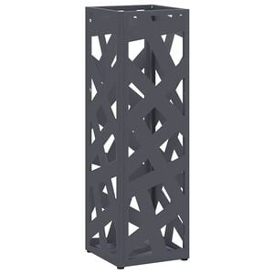 vidaXL Stand de Parapluie de Pluie Anthracite 15,5 x 15,5 x 49 cm