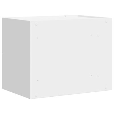 vidaXL Tables de chevet murales 2 pcs blanc 45x30x35 cm