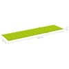 vidaXL Chaises longues lot de 2 et coussin vert vif Bois teck solide
