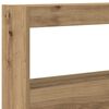 vidaXL Armoire t&ecirc;te de lit avec LED ch&ecirc;ne artisanal 160x17x102 cm