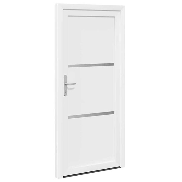 vidaXL Porte Frontale Blanc 98 x 200 cm PVC