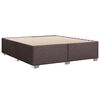 vidaXL Cadre de lit sans matelas marron fonc&eacute; 200x200 cm tissu