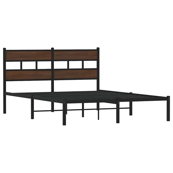 vidaXL Cadre de lit sans matelas avec t&ecirc;te de lit 150x200 cm