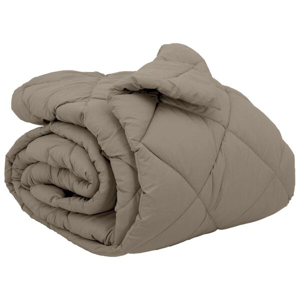 vidaXL Duvet d'hiver Gris clair 240 x 260 cm Microfibre