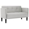 vidaXL Canap&eacute; deux places gris nuage 111 cm en tissu