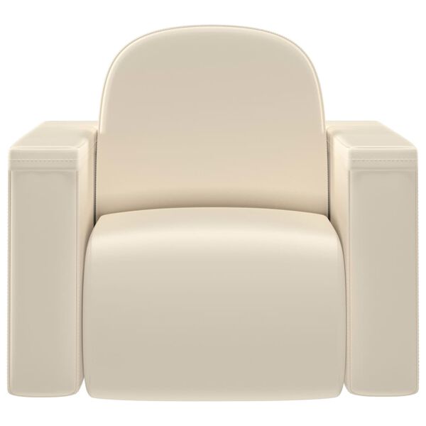 vidaXL Canap&eacute; pour enfants 2 en 1 Blanc Similicuir