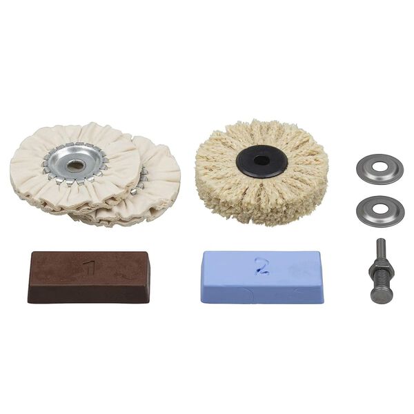 wolfcraft Ensemble de polissage professionnel 5 pi&egrave;ces 2179000