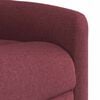 vidaXL Fauteuil de massage inclinable &eacute;lectrique Rouge bordeaux Tissu