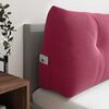 vidaXL Coussin de Dos Bordeaux 180 x 24 x 50 cm Velours