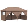 vidaXL Tente de f&ecirc;te Marron 292 x 580 x 315 cm Tissu Oxford