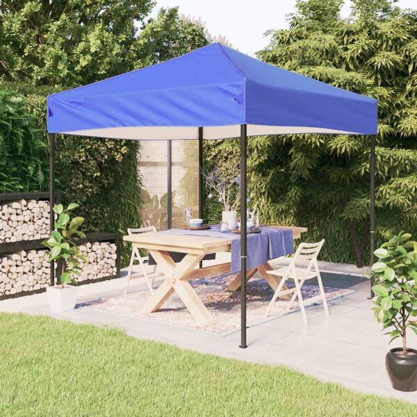 vidaXL Tente de r&eacute;ception pliable Bleu 3x3 m