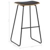 vidaXL Tabourets de bar lot de 4 noir similicuir