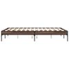 vidaXL Cadre de lit sans matelas ch&ecirc;ne marron 140x190 cm