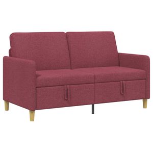vidaXL Sofa avec rangement Bordeaux 152 x 78 x 87 cm Polyester