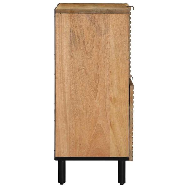 vidaXL Buffet marron 80x33x75 cm bois massif de manguier