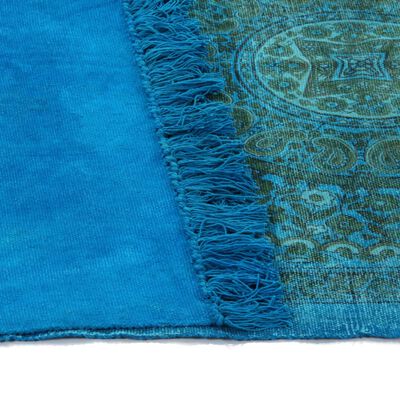 vidaXL Tapis Kilim Coton 160 x 230 cm avec motif Turquoise