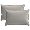 vidaXL Housse de coussin 2 pc HOUTEN Gris 30 x 50 cm Polyester