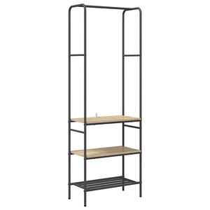 vidaXL Porte-v&ecirc;tements Ch&ecirc;ne Sonoma 60 x 30 x 171 cm Bois d'ing&eacute;nierie