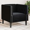 vidaXL Canap&eacute; Noir 74,5 x 71 x 70,5 cm Velours