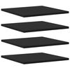 vidaXL Panneaux de biblioth&egrave;que 4 pcs Noir 40x40x1,5 cm Agglom&eacute;r&eacute;