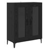 vidaXL Haut Armoire Chêne noir 69,5 x 34 x 180 cm Bois d'ingénierie