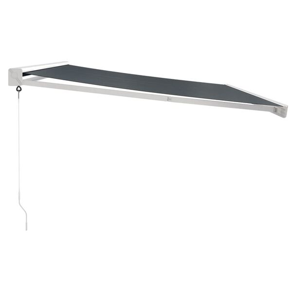 vidaXL Auvent r&eacute;tractable anthracite 4x3 m tissu et aluminium