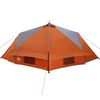 vidaXL Tente tipi avec toit Gris et orange 490 x 410 x 210 cm