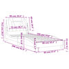 vidaXL Cadre de lit Viana sans matelas cappuccino 90x190 cm similicuir