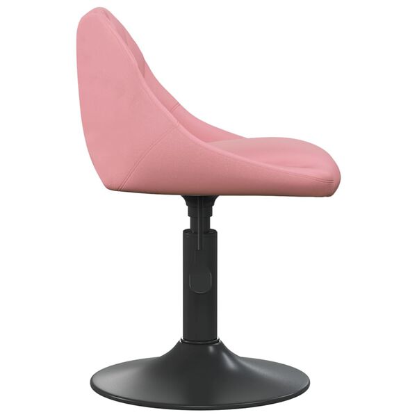 vidaXL Chaise de salle &agrave; manger Rose Velours