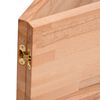 vidaXL Dessus de bureau 200x55x2,5 cm bois massif de h&ecirc;tre