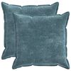 vidaXL Housse de coussin 2 pc HOUTEN Bleu 60 x 60 cm Tissu Chenille