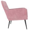 vidaXL Fauteuil Rose 62x79x79 cm Velours
