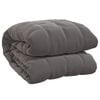 vidaXL Couverture lest&eacute;e Gris 200x220 cm 9 kg Tissu