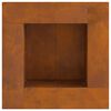 vidaXL Braise Marron 60 x 60 x 30 cm Acier