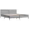 vidaXL Cadre de lit sans matelas sonoma gris 180x200 cm