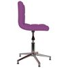 vidaXL Chaises pivotantes &agrave; manger lot de 4 violet similicuir