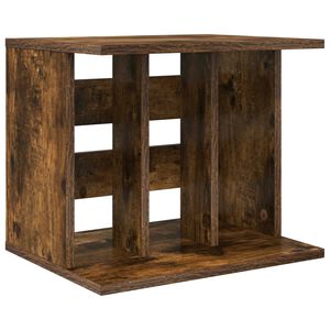 vidaXL Rangement de disques vinyles Ch&ecirc;ne fum&eacute; 42 x 33 x 36 cm