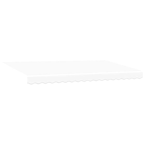 vidaXL Auvent R&eacute;tractable Blanc 400 x 200 cm tissu