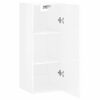 vidaXL Armoire murale blanc brillant 34,5x34x90 cm