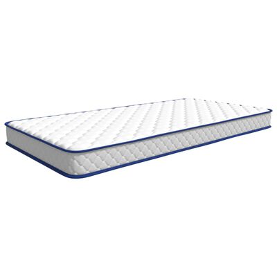 vidaXL Matelas en mousse à mémoire de forme blanc 100x200x17 cm