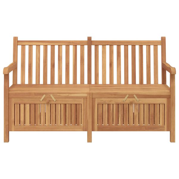 vidaXL banc avec stockage Marron 150 x 60 x 90 cm Bois de teck massif