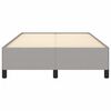 vidaXL Cadre de lit sans matelas gris clair 120x190 cm tissu