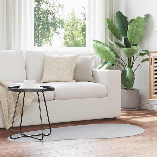 vidaXL Tapis de surface HUARTE Gris 80 x 150 cm Polyester