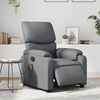 vidaXL Fauteuil de massage inclinable &eacute;lectrique gris similicuir