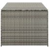 vidaXL Boîte de rangement de jardin résine tressée 180x90x70 cm gris