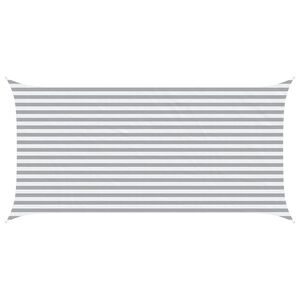 vidaXL Voile d'ombre Gris clair et blanc 5 x 2,5 m