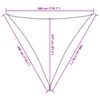 vidaXL Voile d'ombrage 160 g/m&sup2; triangulaire gris clair 3x3x3 m PEHD