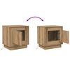 vidaXL Cabinet de chevet 2 pcs Ch&ecirc;ne artisanal 44 x 34,5 x 45 cm